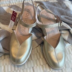Wonders Gold sandals (bw)